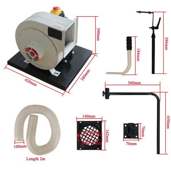 Toz toplayıcı makine cihazı taşınabilir toz emici 750w için masa testeresi tahta işçiliği ağaç torna yatay toz toplayıcı filtre include toz torbası toz toplama sistemleri ahşap - Görsel 5