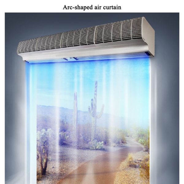 rideau d'air chaud commercial pour supermarchÃ© magasin rideau anti mouche rideau de porte exterieur rideau thermique chaud et froid rideau d'air sans chauffage rideau air froid rideaux d'air chaud industriel – Image 4
