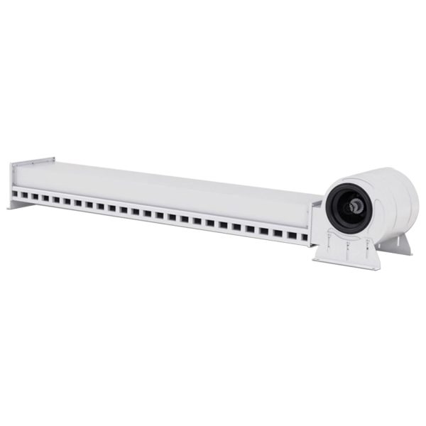 Commercial air curtains for cold rooms, supermarkets and shopping centers - white