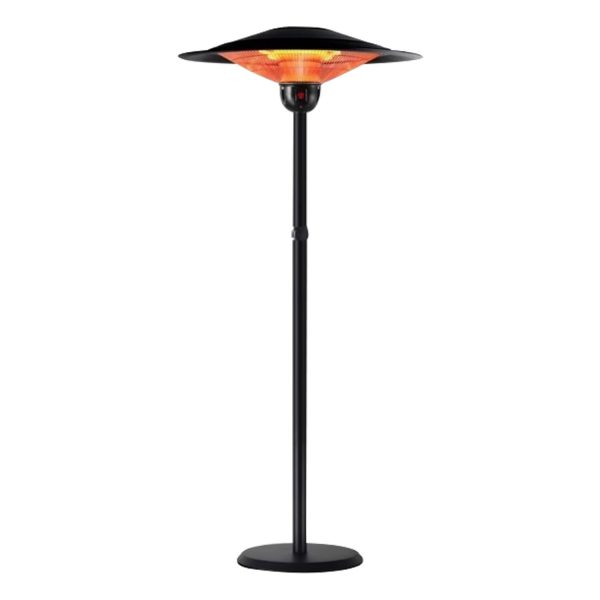 Propane Umbrella Patio Heater for Outdoor Garden Decks Backyard Decks Commercial Stainless Steel LP Gas Heater with Radiant Heat Infrared Height Adjustable Standing Reflector Shield Replacement Parts Burner
