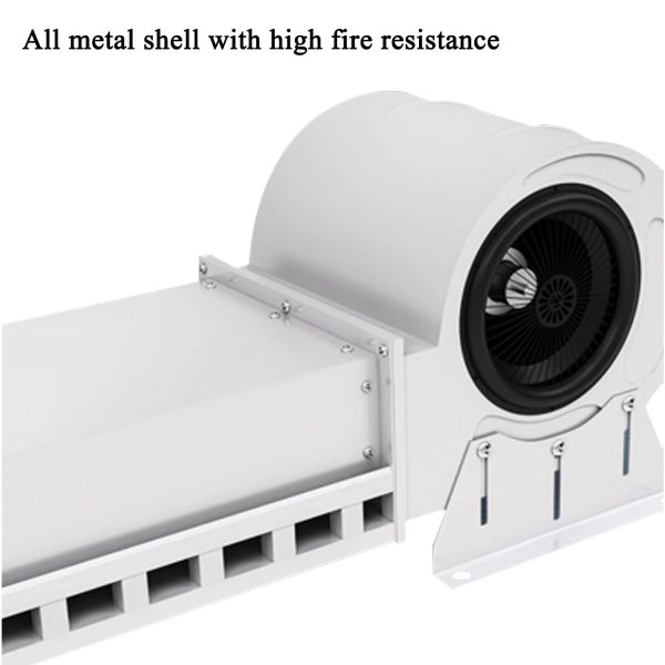 Commercial air curtains for cold rooms, supermarkets and shopping centers - All-metal housing with high fire resistance