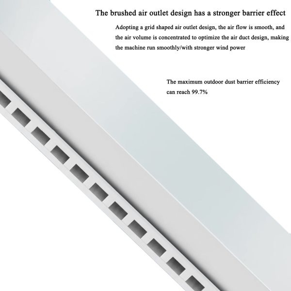 Commercial air curtains for cold rooms, supermarkets and shopping centers - All-metal housing with high fire resistance