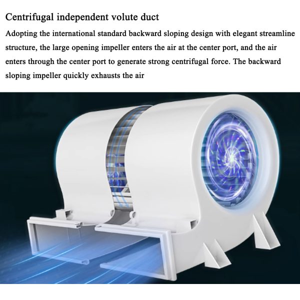 Embedded ceiling air curtain machine for supermarkets and shopping centers-Centrifugal independent volute duct
