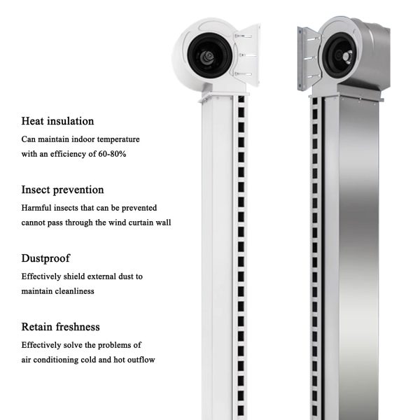 Commercial Air Curtains for Supermarkets and Shopping Centers - Freshness, Thermal Insulation, Dust and Insect Protection