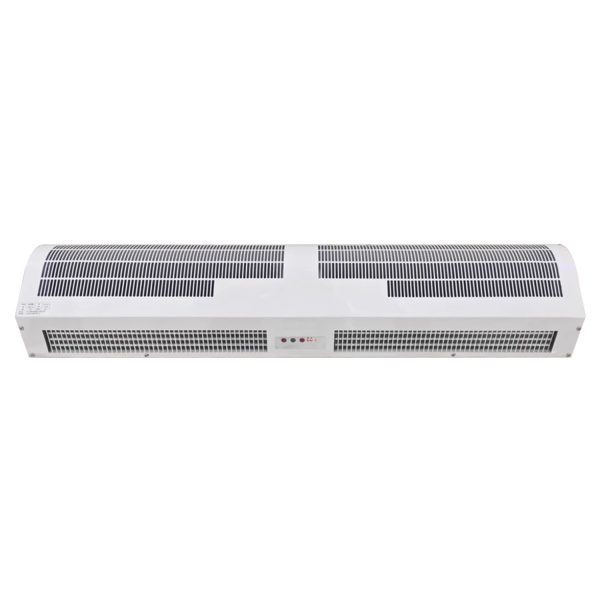 Heated and Cooled Residential Commercial Industrial Air Curtain High Power PVC Blower for Door Drive Thru Window Over Door Indoor Outdoor Backward Curved Centrifugal with Sensor Remote Control Mounted Installation Maintenance Screen