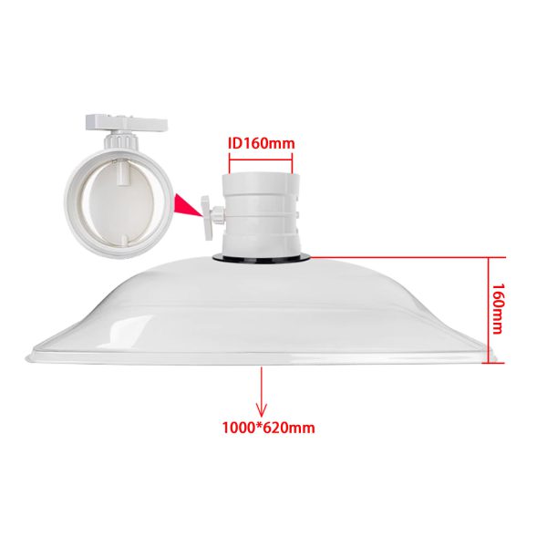 Industrial DIY Welding Fume Extractor with Laser Extraction, Duckbill Nozzle, Plastic Exhaust Hood for Soldering Table