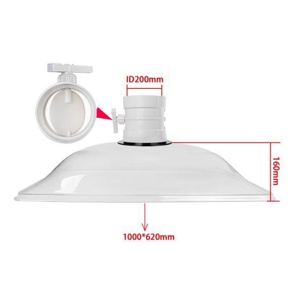 Industrial DIY Welding Fume Extractor with Laser Extraction, Duckbill Nozzle, Plastic Exhaust Hood for Soldering Table