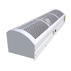 Industrial Commercial Air Curtain for Supermarkets Malls Door Fan High Power PVC Blower for Drive Thru Window Over Door Heated Backward Curved Centrifugal Exhaust Ceiling Small Duct Flies Drive Through Outdoor Entrance Mounted Installation Sensor Remote Control Maintenance Screen