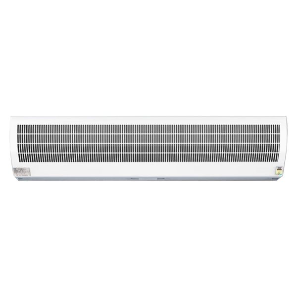 Heated and Cooled Residential Commercial Industrial Air Curtain High Power PVC Blower for Door Drive Thru Window Over Door Indoor Outdoor Backward Curved Centrifugal with Sensor Remote Control Mounted Installation Maintenance Screen
