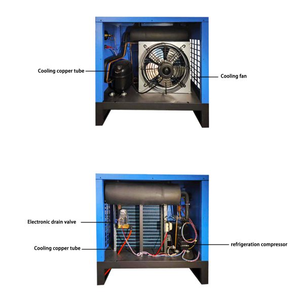 Refrigerated Air Dryer System for Industrial Compressors