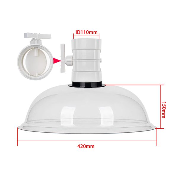 Industrial DIY Welding Fume Extractor with Laser Extraction, Duckbill Nozzle, Plastic Exhaust Hood for Soldering Table