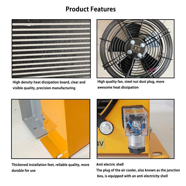 Hydraulic Oil Cooler with Fan for Mini Excavator Air Cooled