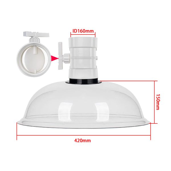 Industrial DIY Welding Fume Extractor with Laser Extraction, Duckbill Nozzle, Plastic Exhaust Hood for Soldering Table