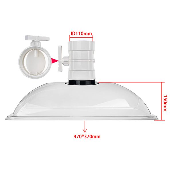 Industrial DIY Welding Fume Extractor with Laser Extraction, Duckbill Nozzle, Plastic Exhaust Hood for Soldering Table