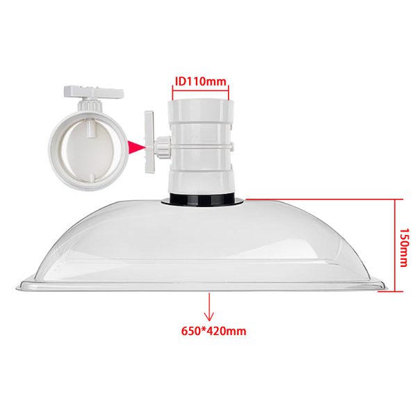 Industrial DIY Welding Fume Extractor with Laser Extraction, Duckbill Nozzle, Plastic Exhaust Hood for Soldering Table