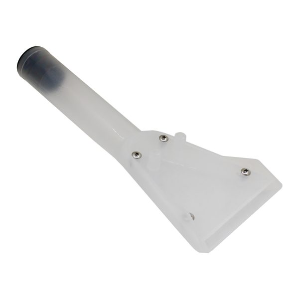 Transparent upholstery spray extraction nozzle squeegee
