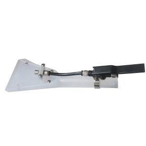 Transparent upholstery spray extraction nozzle squeegee