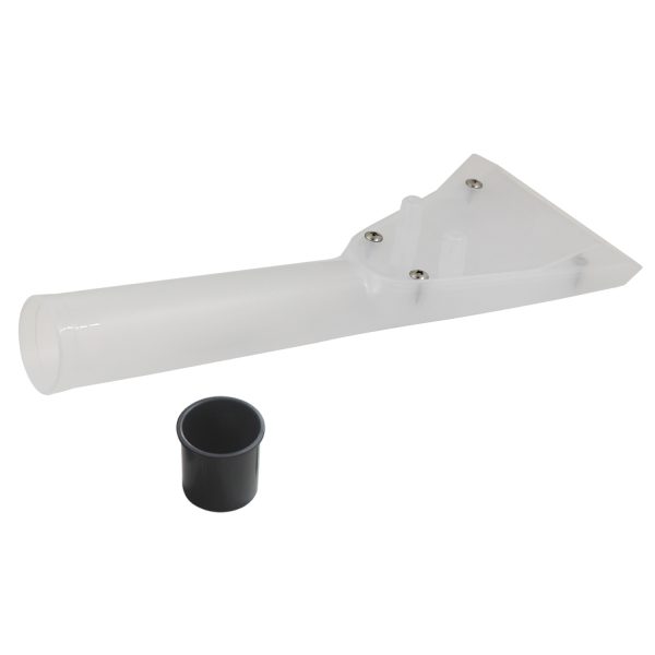 Transparent upholstery spray extraction nozzle squeegee