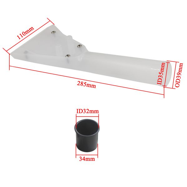 Transparent upholstery spray extraction nozzle squeegee