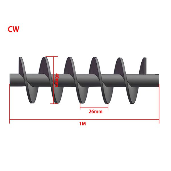 Stainless steel spiral blade for wood pellet auger kit pellet feeder replacement - Image 5