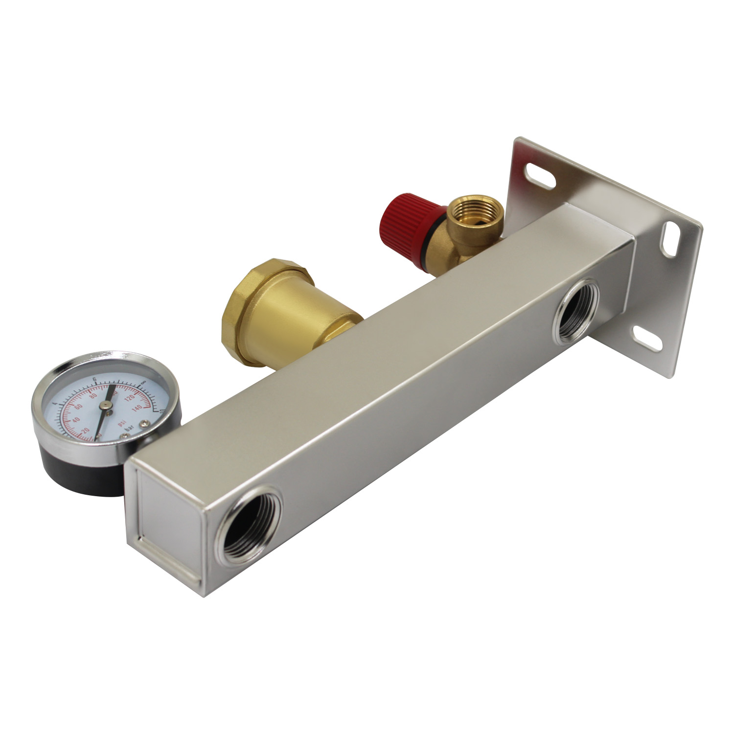 Suport pentru vas de expansiune montat pe perete din oțel inoxidabil cu filet interior pentru vas de expansiune autoclav de fier și rezervor de apă caldă sanitară fixare presiune - imagine 2