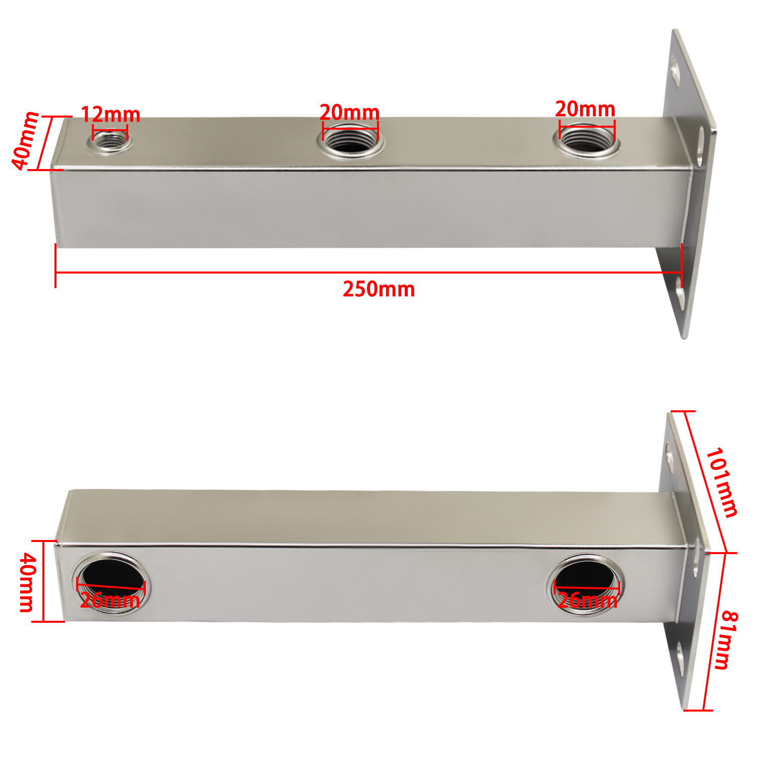 Suport pentru vas de expansiune montat pe perete din oțel inoxidabil cu filet interior pentru vas de expansiune autoclav de fier și rezervor de apă caldă sanitară fixare presiune - imagine 7